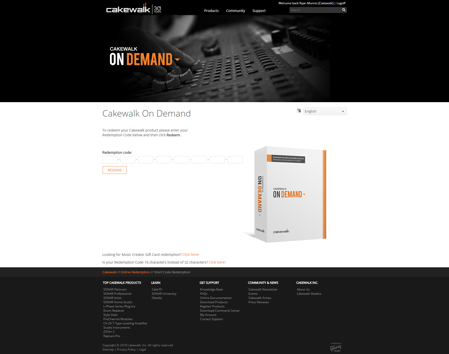 Cakewalk On-Demand